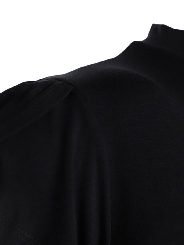 Blusa Gola Média Manga Tulipa Autentique Feminina PRETO