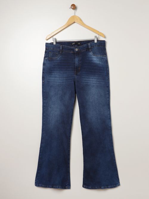 Calça Jeans Flare Plus Size Feminina AZUL