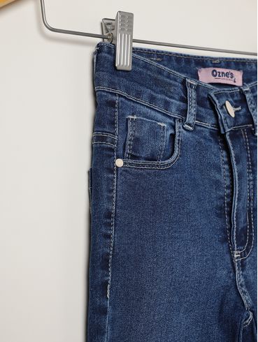 Calça Jeans Skinny Infantil Para Menina - AZUL
