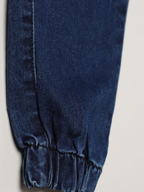 Calça Jeans Cargo Infantil Para Menino - AZUL