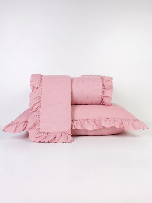 Colcha Queen Celine 200 Fios ROSA