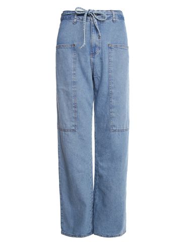 Calça Jeans Bolsos Amplos Autentique Feminina AZUL