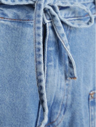 Calça Jeans Bolsos Amplos Autentique Feminina AZUL