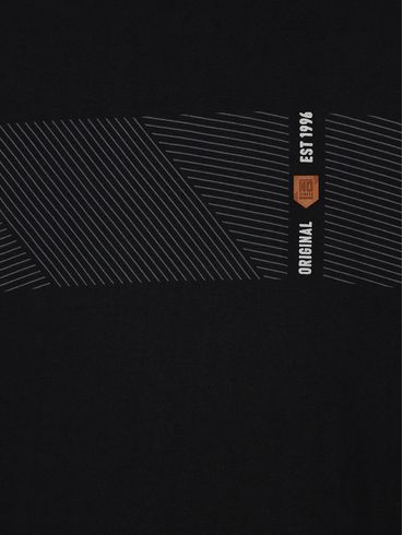 Camiseta Manga Curta No Stress Plus Size Masculina PRETO