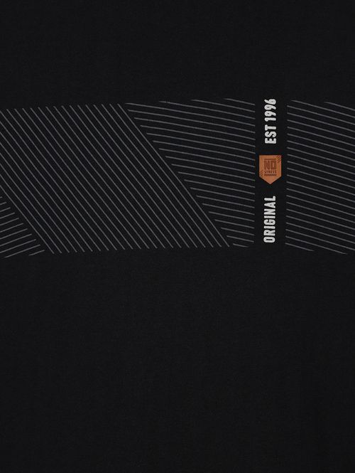 Camiseta Manga Curta No Stress Plus Size Masculina PRETO