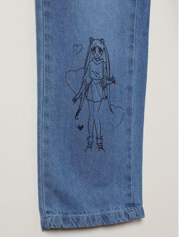 Calça Jeans Juvenil Para Menina - AZUL