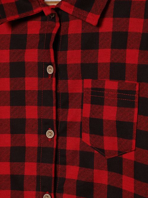 Camisa Manga Longa Infantil Para Menino - VERMELHO