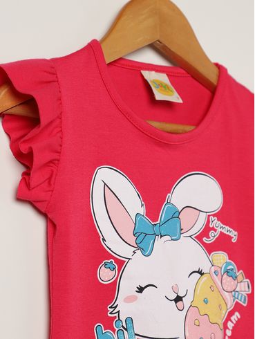 Conjunto Curto Infantil Para Menina - PINK