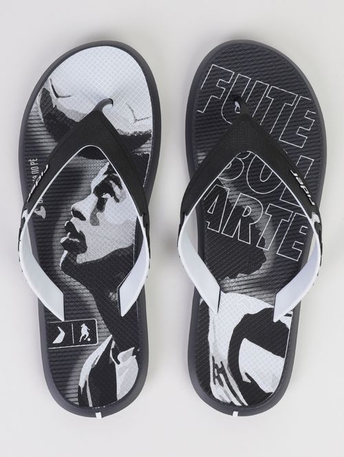 Chinelo Ronaldinho Rider Masculino CINZA/PRETO
