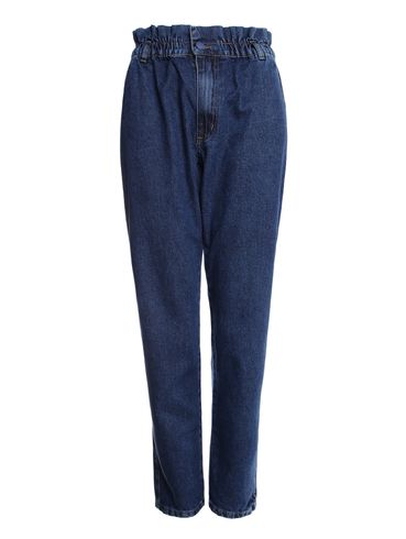 Calça Jeans Baggy Clochard Feminina AZUL