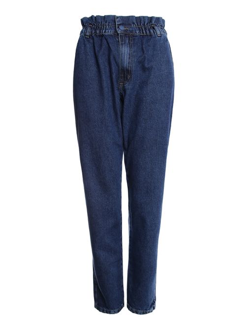 Calça Jeans Baggy Clochard Feminina AZUL