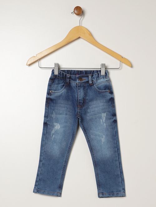 Calça Jeans Infantil Para Menino - AZUL