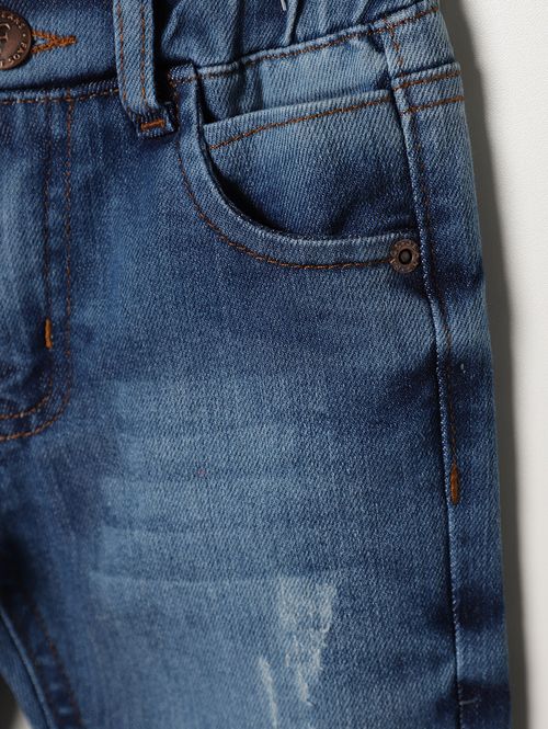 Calça Jeans Infantil Para Menino - AZUL