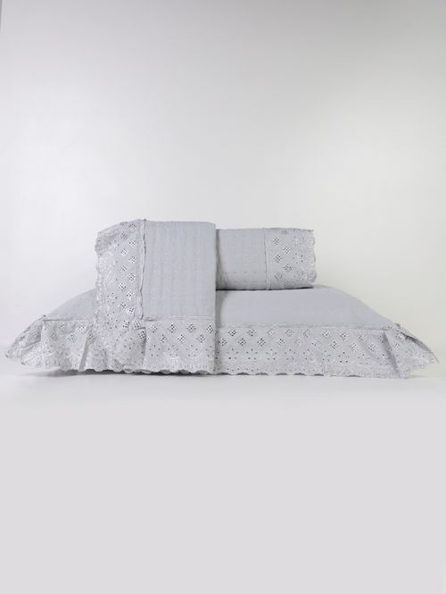 Colcha King Serena Corttex CINZA