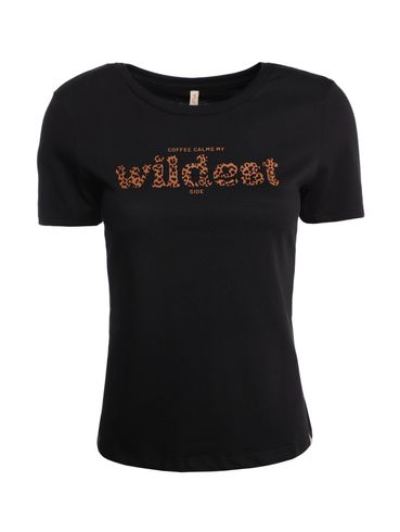 Blusa Meia Malha Manga Curta Cativa Feminina PRETO