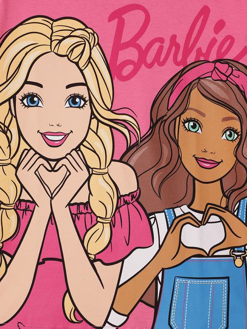 Blusa Manga Curta Infantil Para Menina - ROSA