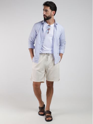 Camisa Manga Longa Elétron Masculina AZUL