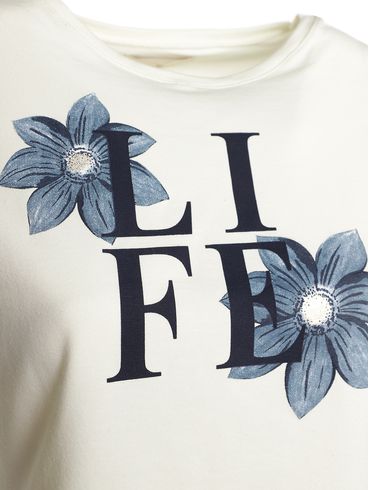 Blusa Cotton Manga Curta Autentique Feminina OFF WHITE