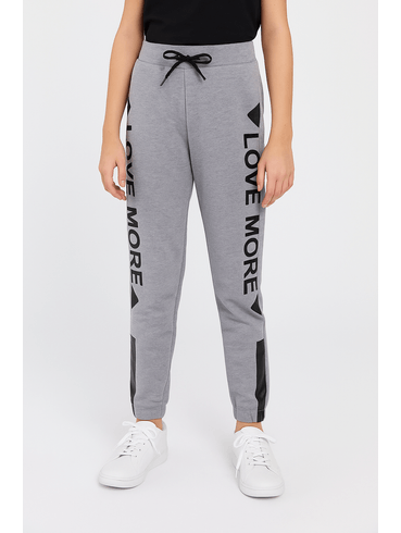 Calça Moletom Jogger Juvenil Para Menina - MESCLA