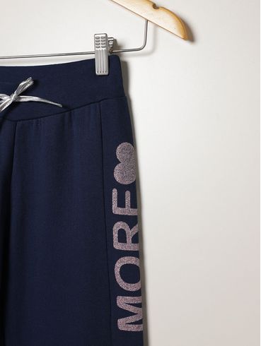 Calça Moletom Jogger Juvenil Para Menina - MARINHO