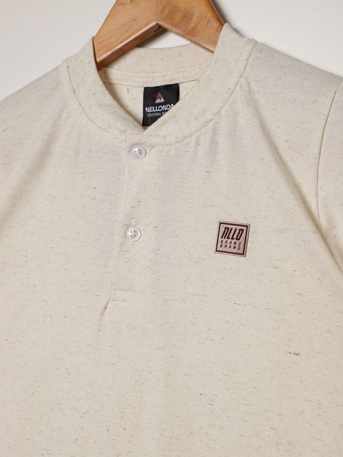 Camiseta Manga Curta Juvenil Para Menino - OFF WHITE