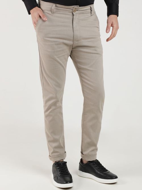Calça Sarja Sport Slim Masculina BEGE