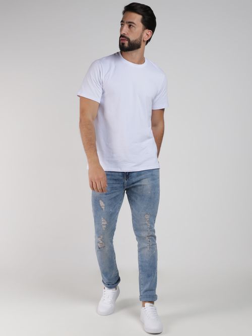 Calça Jeans Slim Masculina AZUL