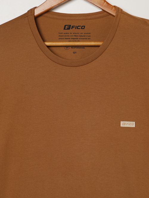 Camiseta Básica Plus Size Masculina MARROM