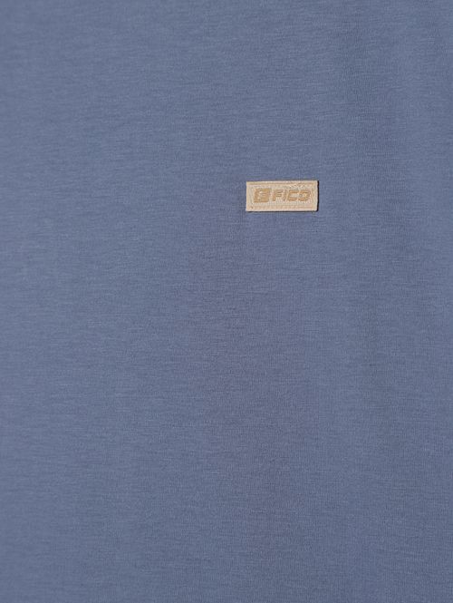 Camiseta Básica Plus Size Masculina AZUL CLARO