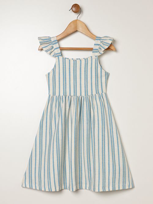 Vestido Malha Florence Infantil Para Menina - AZUL