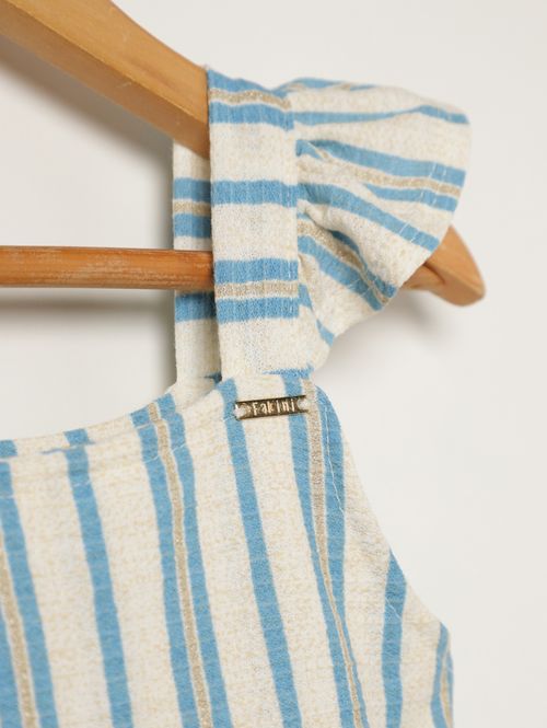 Vestido Malha Florence Infantil Para Menina - AZUL