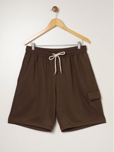 Bermuda Cargo Plus Size Masculina MARROM