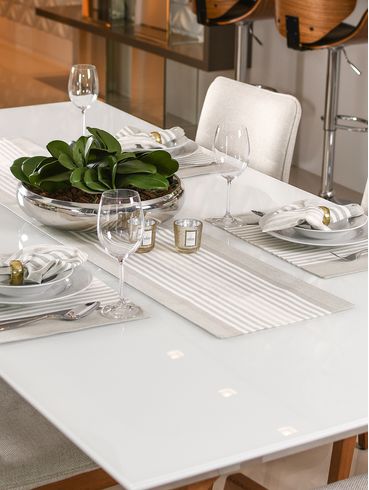 Toalha Trilho Fino OFF WHITE