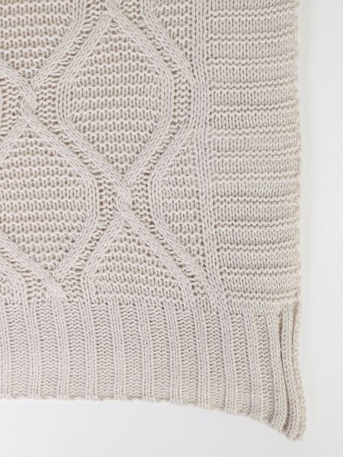 Manta Para Sofá Refine Tricot OFF WHITE