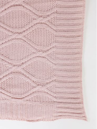 Manta Para Sofá Refine Tricot ROSA