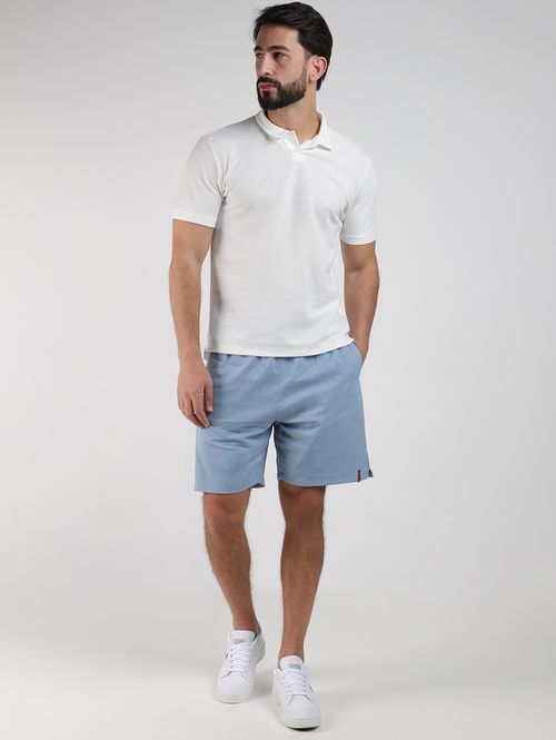 Polo Manga Curta Masculina OFF WHITE