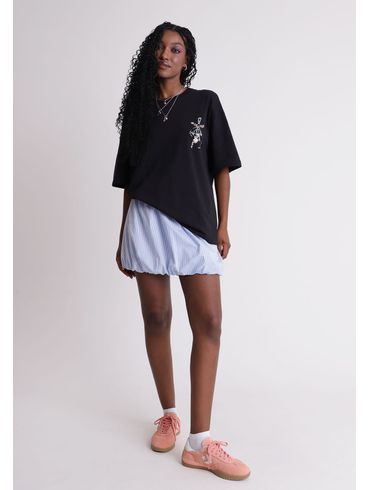 Saia balonê listrada