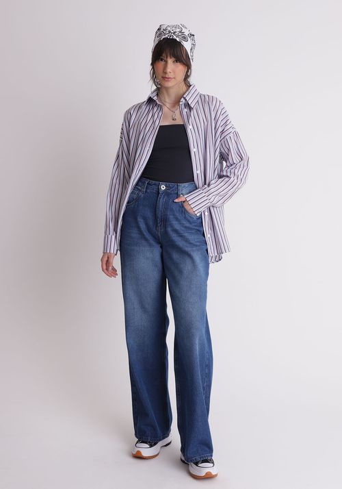 Calça jeans wide leg