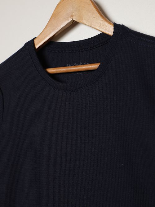 Camiseta Malha Honey Infantil Para Menino - MARINHO