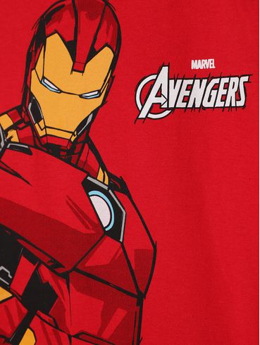 Camiseta Avengers Infantil Para Menino - VERMELHO