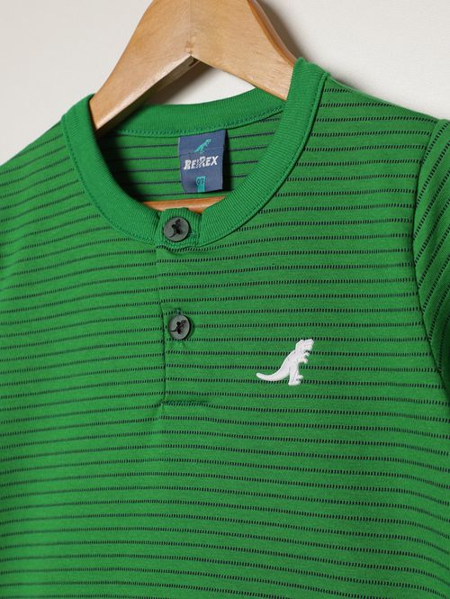 Camiseta Manga Curta Infantil Para Menino - VERDE