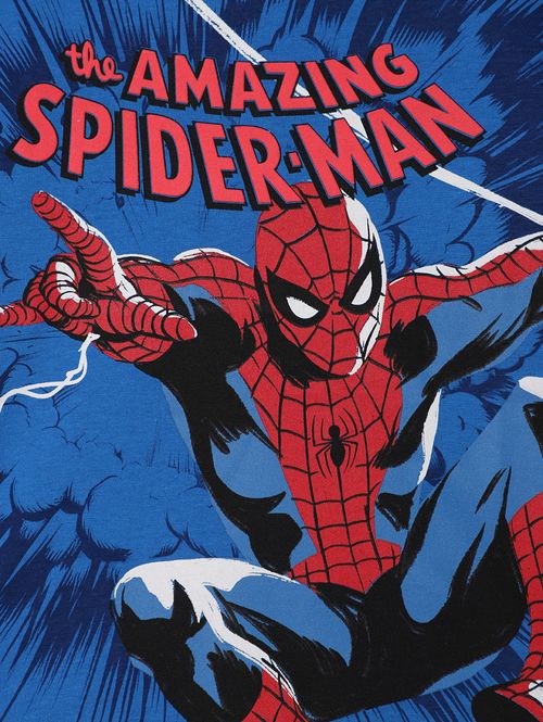Camiseta Spider Man  Infantil Para Menino - AZUL