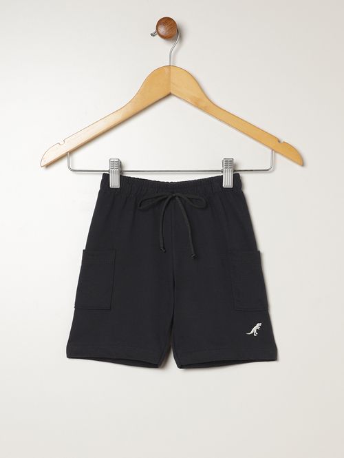 Bermuda Cargo Infantil Para Menino - PRETO