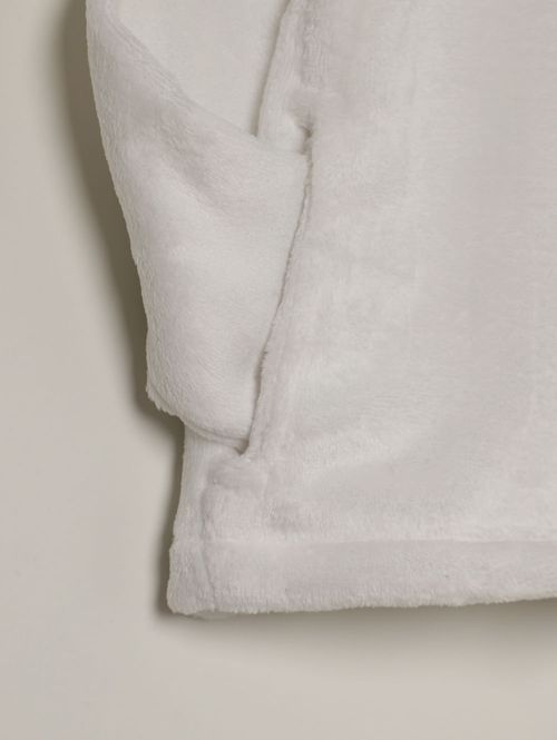 Jaqueta Fleece Infantil Para Menina - BRANCO