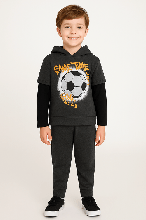Conjunto Longo Infantil Para Menino - MESCLA ESCURO