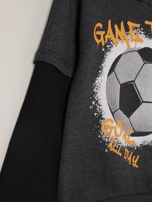 Conjunto Longo Infantil Para Menino - MESCLA ESCURO