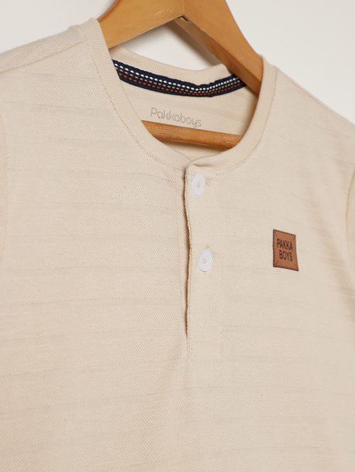 Camiseta Manga Curta Infantil Para Menino - AREIA