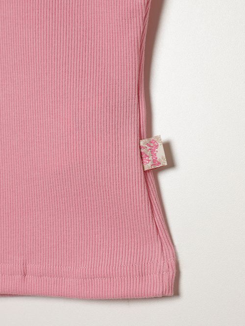 Blusa Regata Canelada Juvenil Para Menina - ROSA CLARO