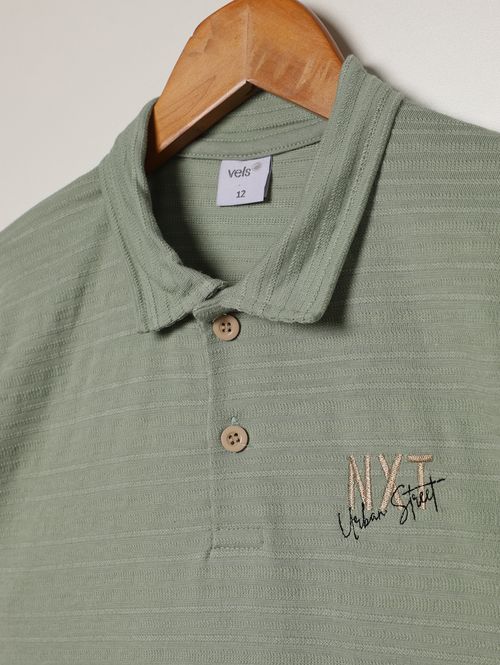 Polo Manga Curta Vels Juvenil Para Menino - VERDE