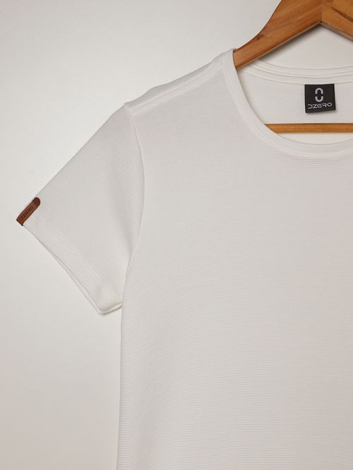 Camiseta Manga Curta Juvenil Para Menino - OFF WHITE